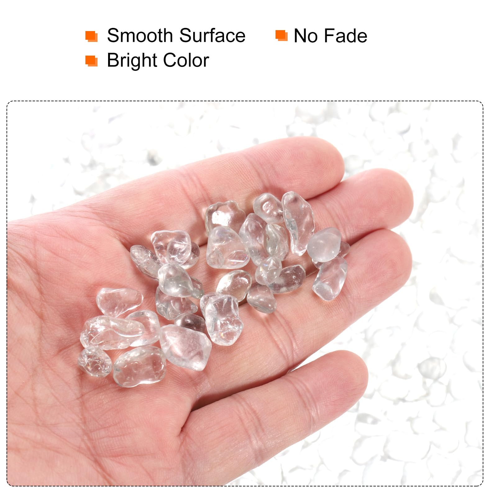 Amazon | uxcell 装飾ガラスの石 ガラス小石 ガラスストーン 研磨 花瓶